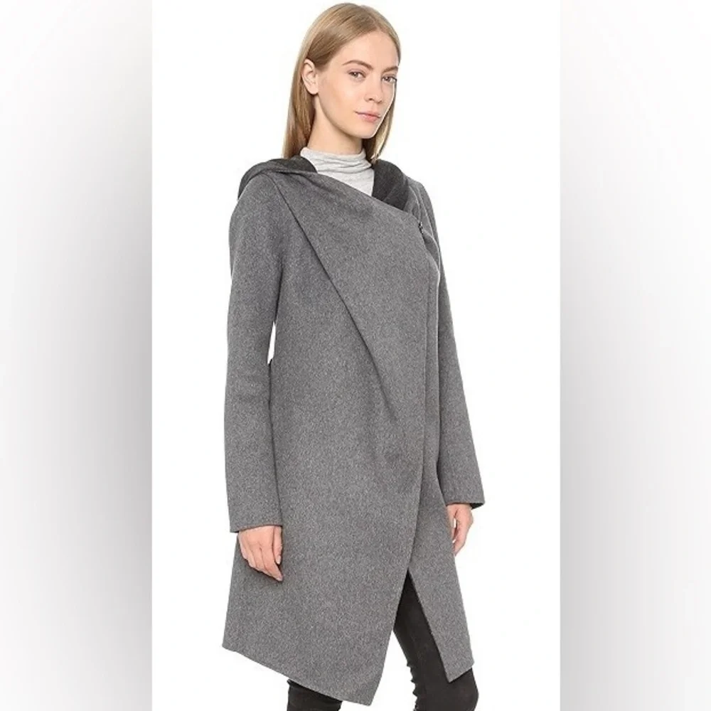 Soia & Kyo Wool Belted Wrap Coat - Picture 2 of 11